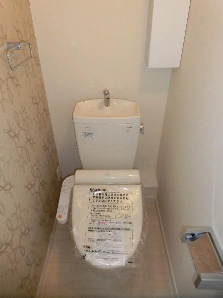 Toilet. Bidet with a water-saving toilet.