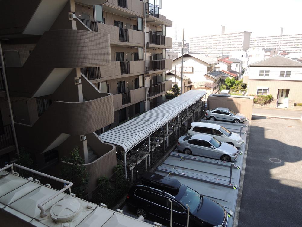 Parking lot. Common areas