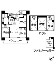 Floor: 3LDK + 2Lo + Fc + N + 2Wic + Sic, occupied area: 70.02 sq m