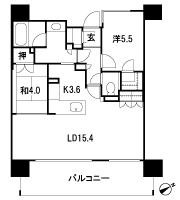 Floor: 2LDK + Wic + Sic, occupied area: 65.21 sq m