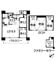 Floor: 2LDK + 2Lo + Fc + N + 2Wic + Sic, occupied area: 70.02 sq m
