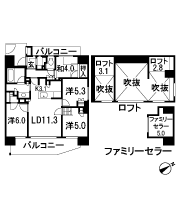 Floor: 4LDK + 2Lo + Fc + Wic + Sic, occupied area: 80.04 sq m
