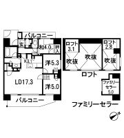 Floor: 3LDK + 2Lo + Fc + Wic + Sic, occupied area: 80.04 sq m