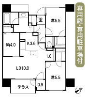Floor: 2LDK + N + St + 2Wic + Sic, occupied area: 70.32 sq m