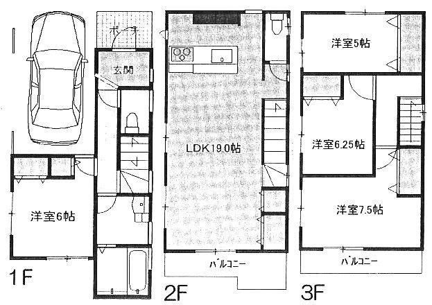 Floor plan. 33,800,000 yen, 4LDK, Land area 69.83 sq m , Building area 117.99 sq m