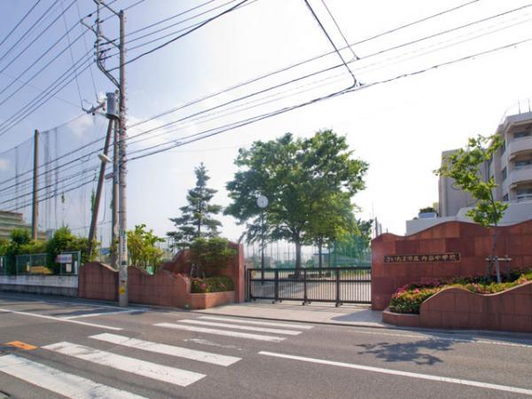 Junior high school. 1500m until junior high school Municipal Utsutani junior high school