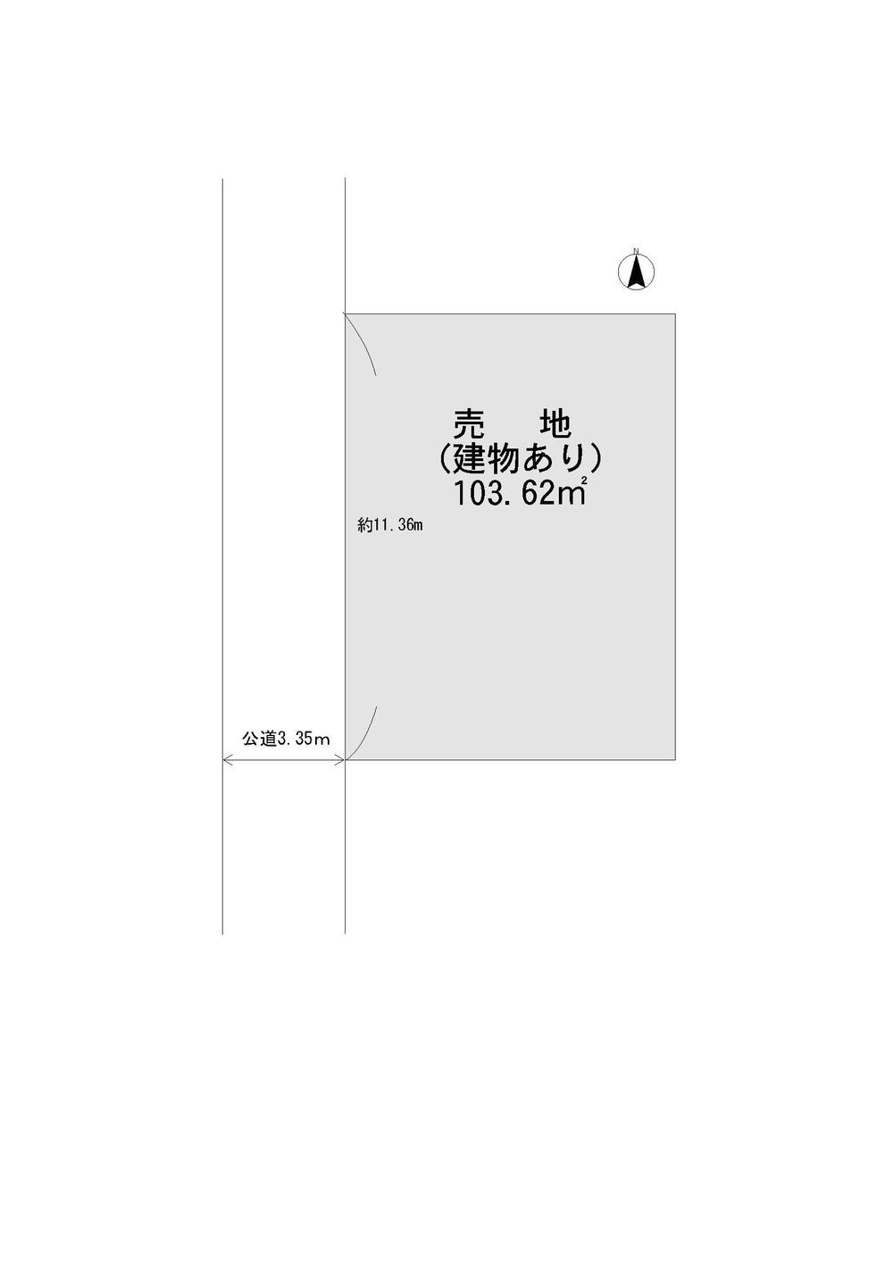 Compartment figure. Land price 16.8 million yen, Land area 103.62 sq m compartment view