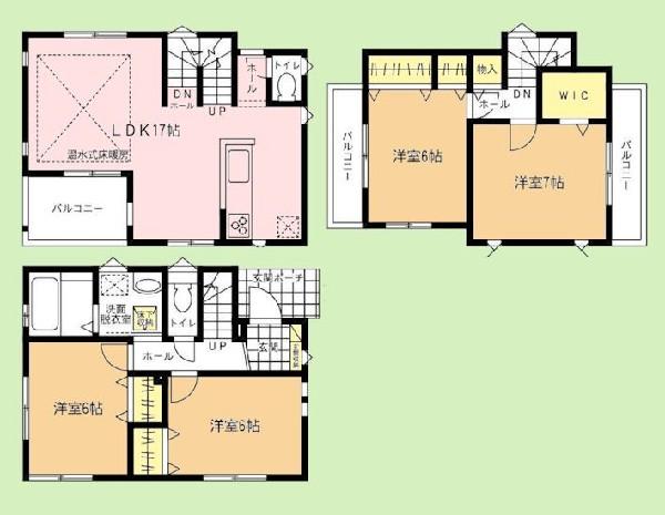 Floor plan. 46,800,000 yen, 4LDK, Land area 83.19 sq m , Building area 102.26 sq m