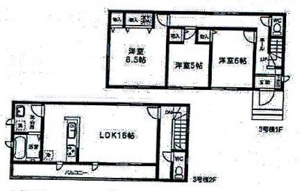 Floor plan. 29,800,000 yen, 3LDK, Land area 108.85 sq m , Building area 91.08 sq m floor plan