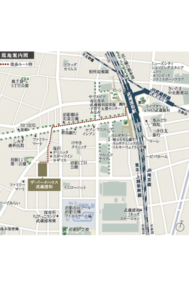  [Local guide map] Distance you are viewing are approximate on the map. Walk fraction was calculated as 80m = 1 minute, Fraction is rounded up. Also, Portion of the building ・ Facility ・ The road or the like is simplified displays