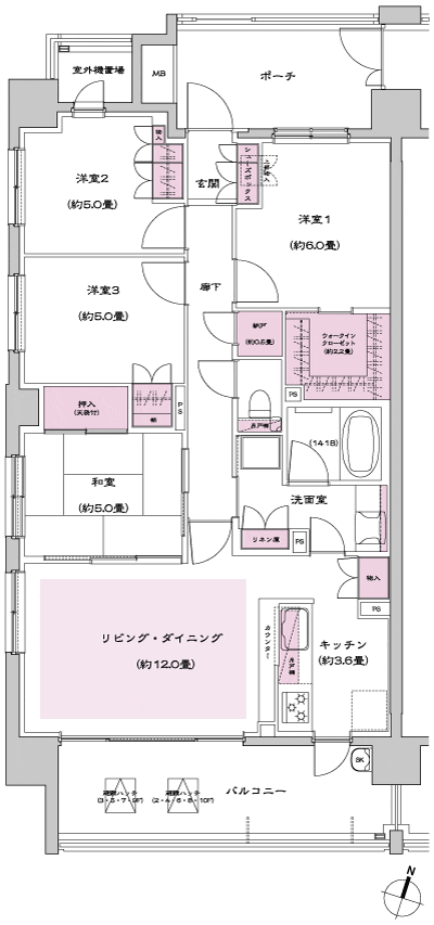 Floor: 4LDK + WIC + N, the occupied area: 86.54 sq m, Price: TBD