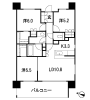 Floor: 3LDK + 2WIC, occupied area: 69.58 sq m, Price: TBD