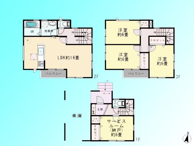 Floor plan. 25,800,000 yen, 3LDK + S (storeroom), Land area 78.66 sq m , Building area 114.47 sq m