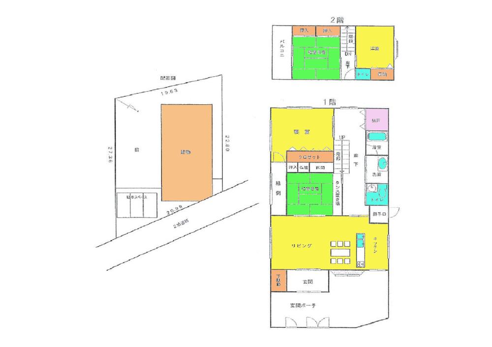 Floor plan. 60 million yen, 4LDK, Land area 482.01 sq m , Building area 167.68 sq m