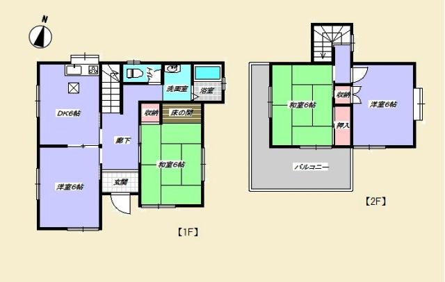 Floor plan. 12 million yen, 4DK, Land area 115.02 sq m , Building area 76.17 sq m