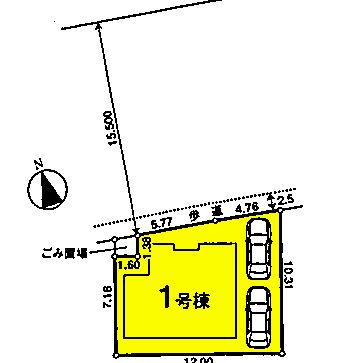 Compartment figure. 21,800,000 yen, 4LDK, Land area 109 sq m , Building area 95.22 sq m