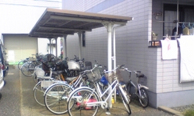 Other common areas. On-site bicycle parking lot