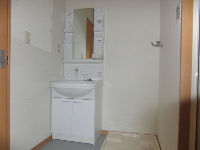 Washroom. Easy also ready in the morning because it is with shampoo dresser