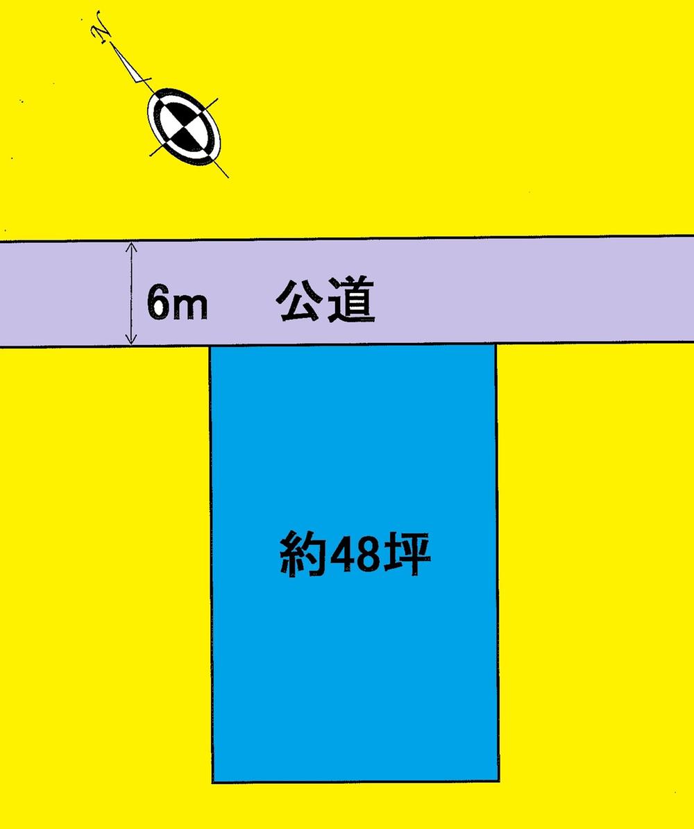 Compartment figure. Land price 26,800,000 yen, Land area 159.47 sq m