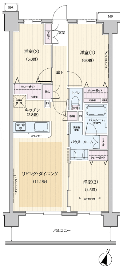 Floor: 3LDK, occupied area: 65.42 sq m, Price: 29,900,000 yen, now on sale