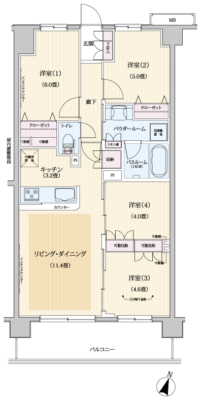 Floor: 4LDK, occupied area: 74.21 sq m, Price: 31,200,000 yen ・ 32,400,000 yen, now on sale
