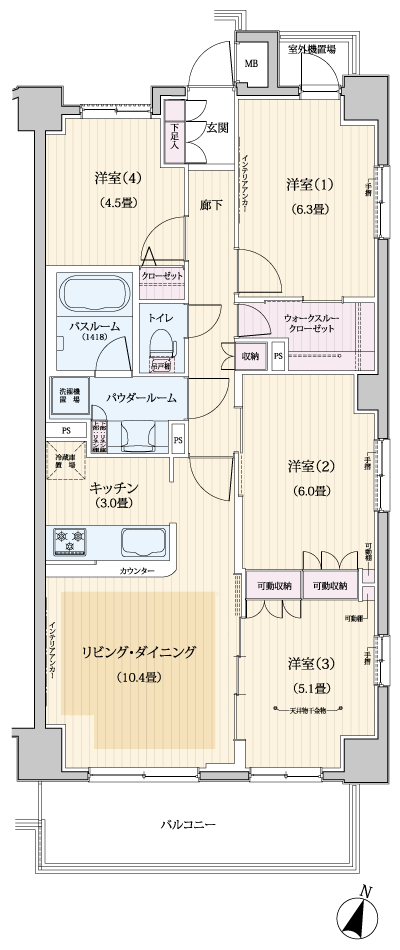 Floor: 4LDK + Wtc, the area occupied: 78.5 sq m, Price: 35,500,000 yen, now on sale