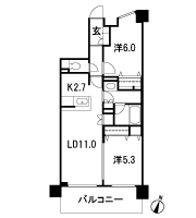 Floor: 2LDK, occupied area: 57.81 sq m, price: 24 million yen ・ 26.5 million yen, currently on sale