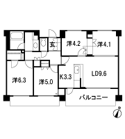 Floor: 4LDK + Wic, the occupied area: 72.72 sq m, Price: 34,500,000 yen, now on sale