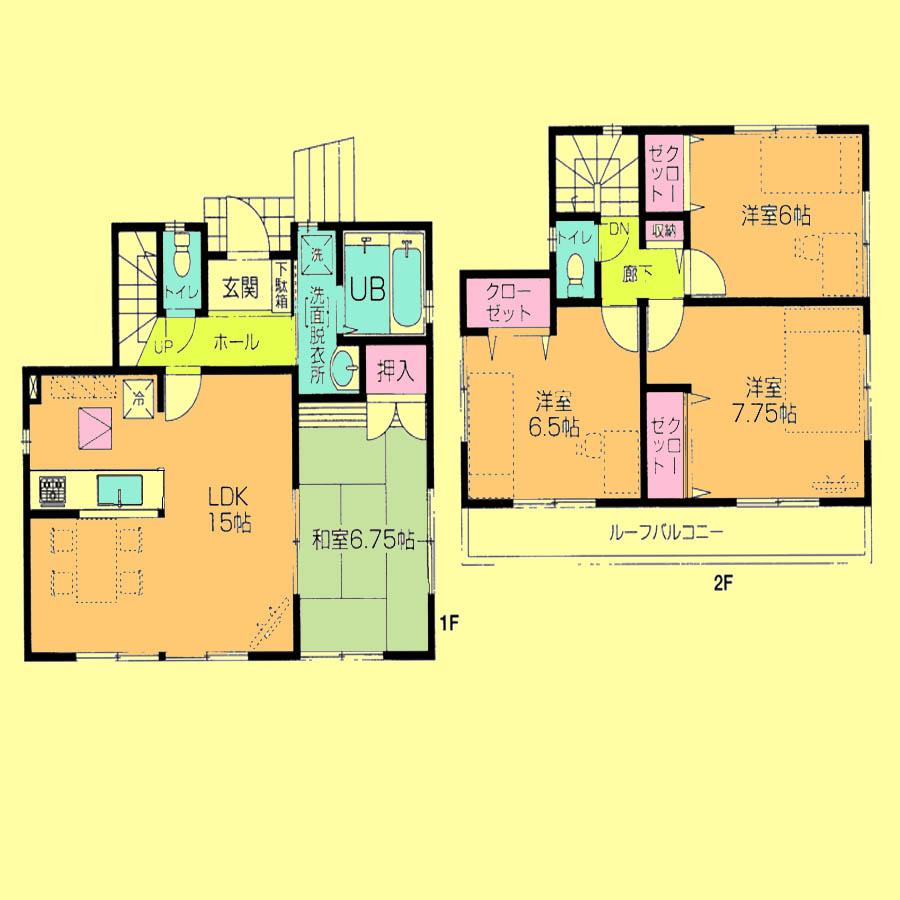 Floor plan. 20.8 million yen, 4LDK, Land area 109 sq m , Building area 95.22 sq m located view in addition to this, It will be provided by the hope of design books, such as layout. 