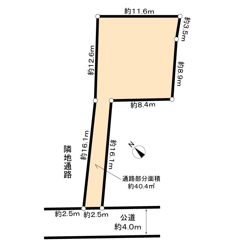 Compartment figure. Land price 19,800,000 yen, Land area 181 sq m