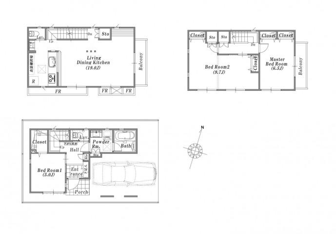 Floor plan. Maruetsu until Higashiomiya shop 400m