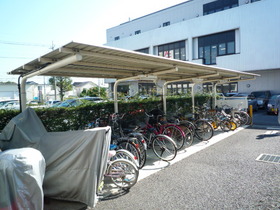 Other common areas. There are bicycle parking on site