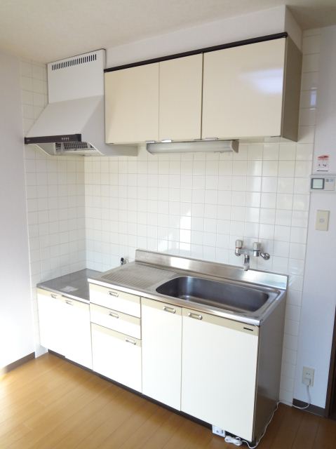 Kitchen. Two-burner gas stove can be installed