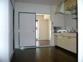 Kitchen. Spacious space open the sliding door