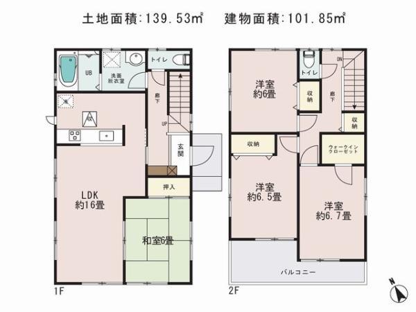 Floor plan. 36,800,000 yen, 4LDK, Land area 139.53 sq m , Priority to the present situation is if it is different from the building area 101.85 sq m drawings