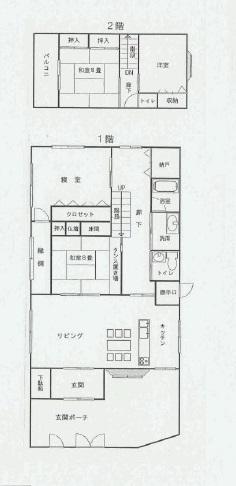 Floor plan. 60 million yen, 4LDK + S (storeroom), Land area 482.01 sq m , Building area 167.68 sq m LDK20 quires more than! Storeroom in the wide hallway, It is up to the back door.