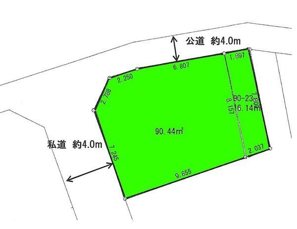Compartment figure. Land price 14 million yen, Land area 106.58 sq m