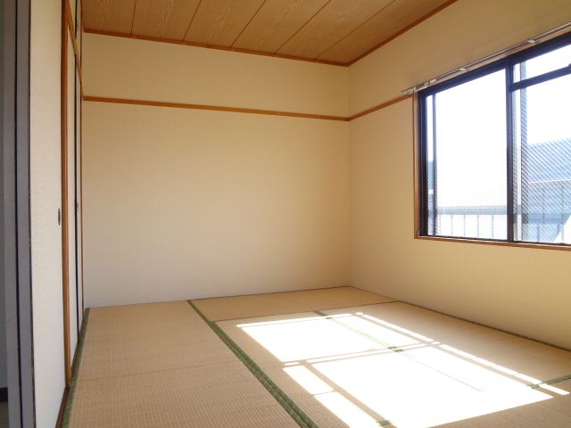 Living and room. Rumbling in the tatami basking in the sun