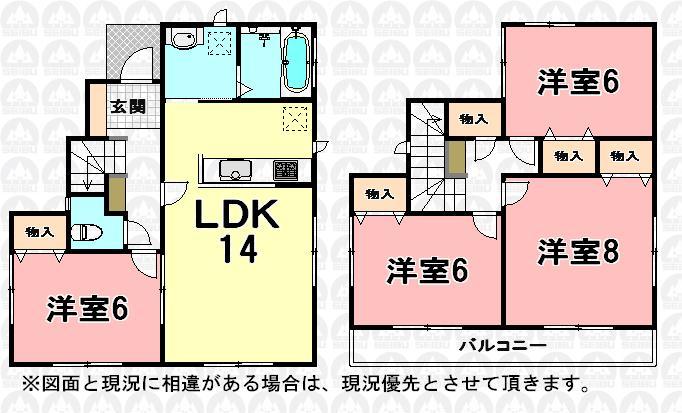 Floor plan. 22,800,000 yen, 4LDK, Land area 125 sq m , Building area 93.52 sq m floor plan