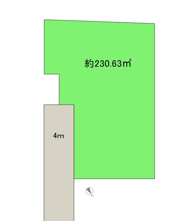 Compartment figure. Land price 27.6 million yen, Land area 217.49 sq m