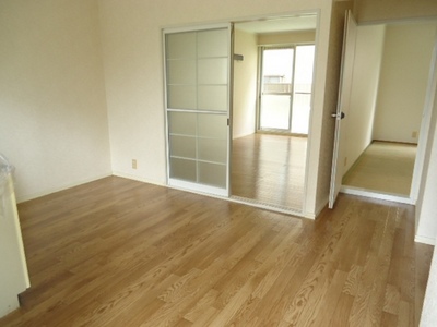 Living and room. Dining kitchen with a window