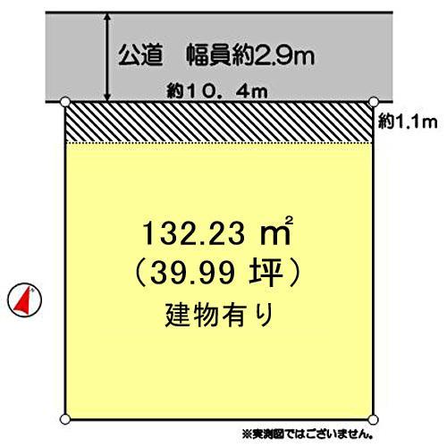 Compartment figure. Land price 14.9 million yen, Land area 132.23 sq m