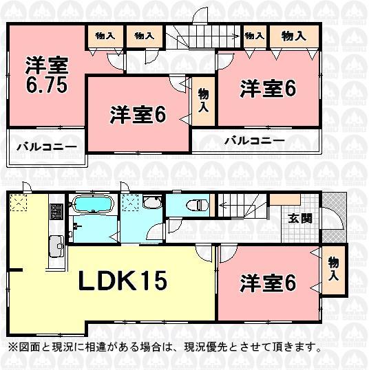 Floor plan. (1 Building), Price 23.8 million yen, 4LDK, Land area 112.76 sq m , Building area 95.64 sq m