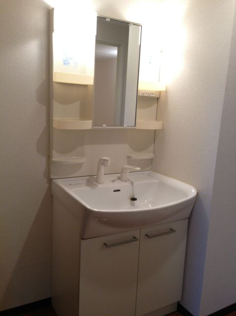 Washroom. Clean and large shampoo dresser