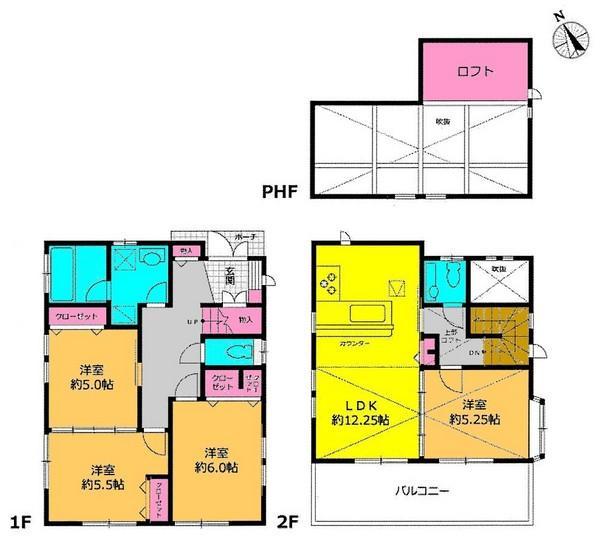 Floor plan. 31,800,000 yen, 4LDK, Land area 117.82 sq m , Building area 87.98 sq m