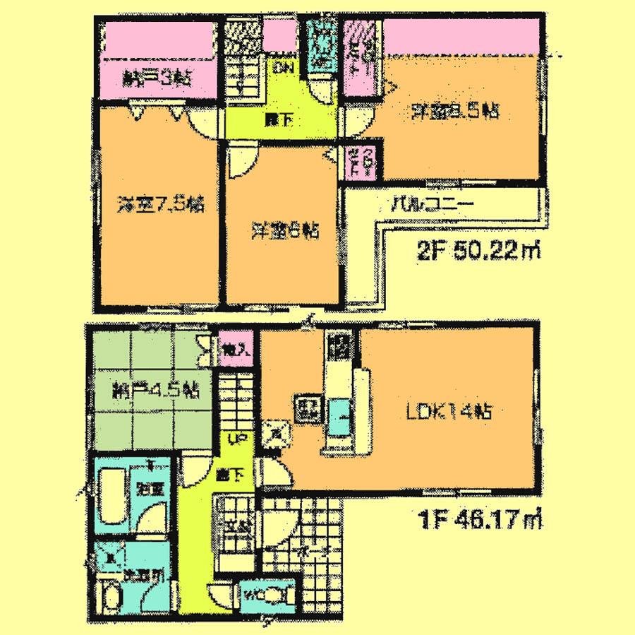 Floor plan. 27,800,000 yen, 4LDK + S (storeroom), Land area 111.8 sq m , Building area 96.39 sq m located view in addition to this, It will be provided by the hope of design books, such as layout. 