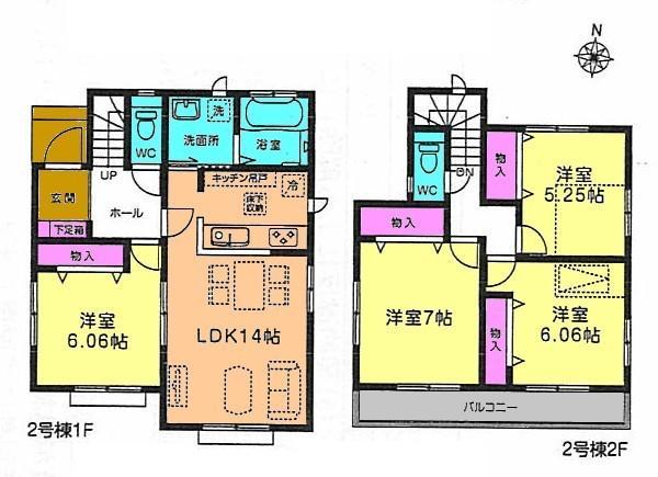 Floor plan. 27,800,000 yen, 4LDK, Land area 114.18 sq m , Building area 93.15 sq m