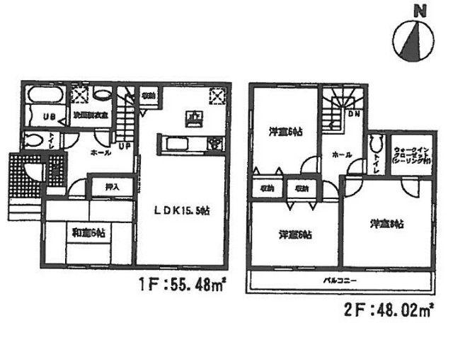 Floor plan. (5 Building), Price 24,800,000 yen, 4LDK, Land area 135.69 sq m , Building area 103.5 sq m