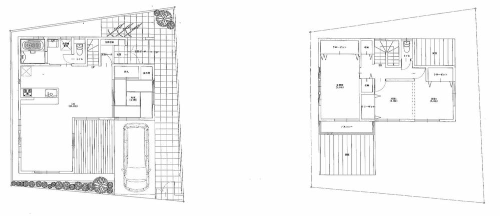 Building plan example (floor plan). It is a reference plan. 