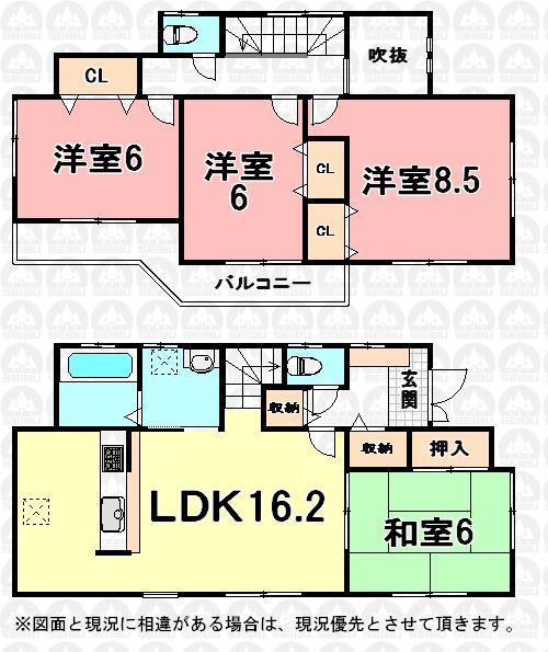 Floor plan. (Building 2), Price 36,800,000 yen, 4LDK, Land area 309.57 sq m , Building area 100.19 sq m
